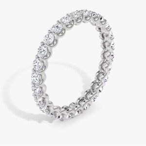 2.02 CT 14K White Gold SI Lab Diamond Ring Eternity Band Wedding Ring